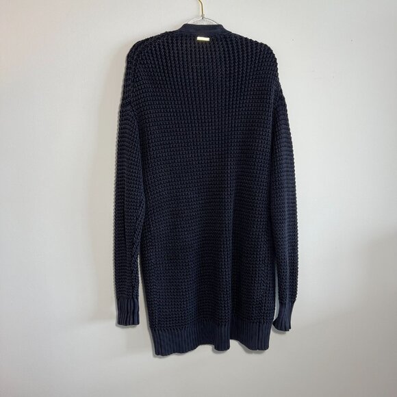 Michael Kors Women's Cotton Knit Cardigan, Blue, Open Front, Size Small - Picture 6 of 7